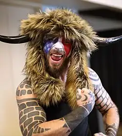 Chansley in his shaman dress
