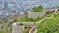 Walls and city visible from the fort