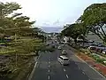 Jalan Tuanku Antah (part of Federal Route 1) is a relatively busy road in downtown Seremban
