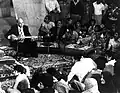 Jalil Shahnaz in the mausoleum, in 1975