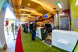 Check-in area