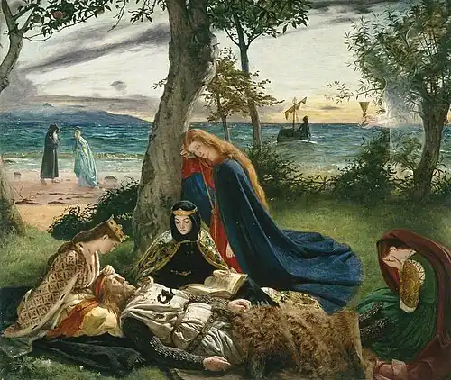 La mort d'Arthur by James Archer