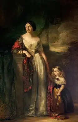 Lady de Tabley and Her Daughter by James Rannie Swinton