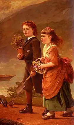 The Children of Major Barrett, of Moredon, Taunton, 1875