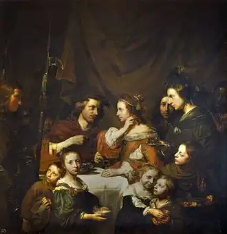 The Banquet of Cleopatra (1652), Royal Collection, by Jan de Bray