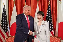 Japanese Prime Minister Sanae Takaichi and US President Donald Trump are the strong proponents of the Japan–United States relations, several policies such as the Legislation for Peace and Student Mobilization Act and the U.S.–Japan alliance.