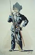 Japanese Bakufu infantry soldier (Osaka, 29 April 1867)