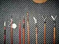 Antique Japanese (samurai) arrowheads yajiri or yanone