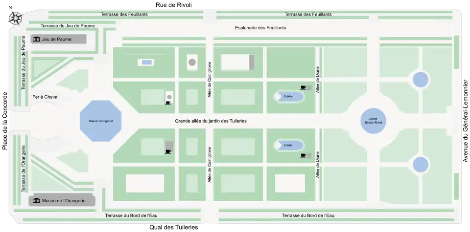 Plan of the Jardin des Tuileries