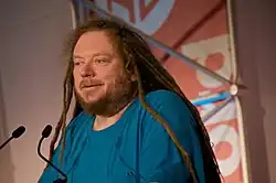 Lanier Speaking at an event at Stanford University