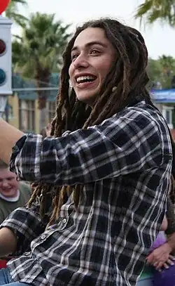 Castro in the American Idol Experience motorcade at Walt Disney World
