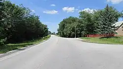 Looking west on U.S. Route 22 in Jasper Mills