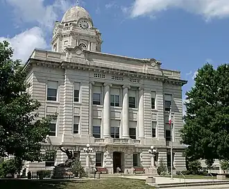 The Jasper County Courthouse in Newton
