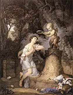 Votice Offering to Cupid by Jean-Baptiste Greuze