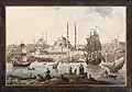 Yeni Camii (New Mosque) and The Port of İstanbul, watercolour