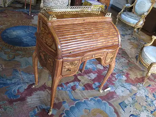 Rolltop desk by Jean-Henri Oeben (1775)