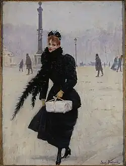 Parisienne place de la Concorde
