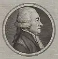 Side view portrait of a French seneschal