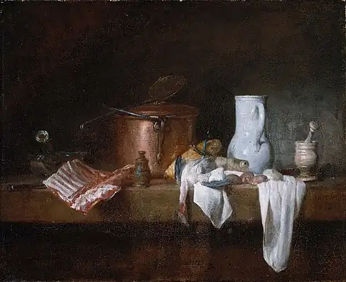 The Kitchen Table by Jean Siméon Chardin
