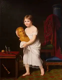 Letizia Murat carrying a bust of her oncle Napoleon, circa 1806 (Ajaccio, Musée Fesch)