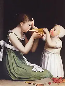 A children's breakfast, circa 1800 (private collection)