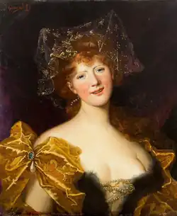 A redhead in elegant costume, private collection