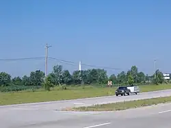 Distant view of the monument