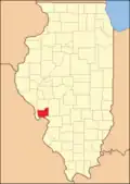 Jersey County at the time of its creation in 1839