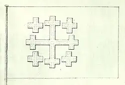 Flag with a Jerusalem Cross, 1693