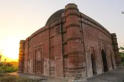Side view of the mosque