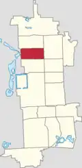 Location of Jiaodaokou Subdistrict within Dongcheng District