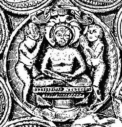 Parsvanatha ayagapata, Mathura art, c. 15 CE.[10]