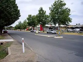 Jindera – looking south in the main street