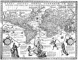 1597 Hondius; The Christian Knight Map
