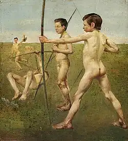 Naked Young Archers
