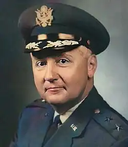 Color head and shoulders photo of Major General John E. Morrison c. 1968