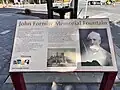 Information board for the John Forby Memorial Fountain.