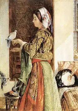 Caged Doves, Cairo by John Frederick Lewis