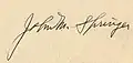 John McKendree Springer's signature