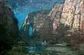 John Noble Barlow, Cliff Scene, Royal Cornwall Museum, Truro, UK