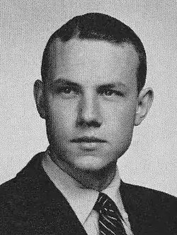 University yearbook portrait, 1955