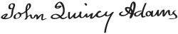 Cursive signature in ink