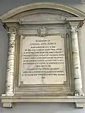 Memorial tablet of John Quincy