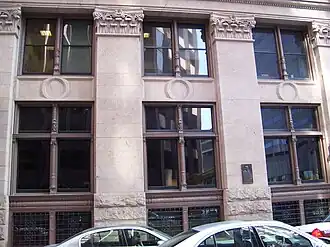 1630 site of Winthrop's first home in Boston on State Street