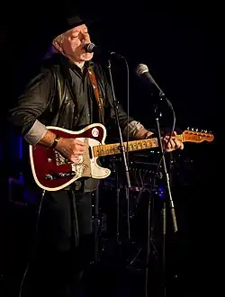 John Beland performs live onstage in Kristiansand, Norway in September 2013