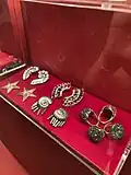 Carmen Miranda’s ring and earring collection.