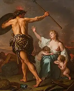 Humanity Attempting to Stop the Fury of the Demon of War by Nicolas-René Jollain