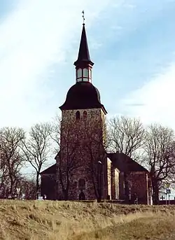 The church of Jomala in 1991