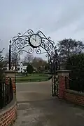 Clock donated by R A Jones