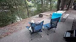 Creekside campsite at Jonestown/Hershey NE KOA Journey in Jonestown, Pennsylvania